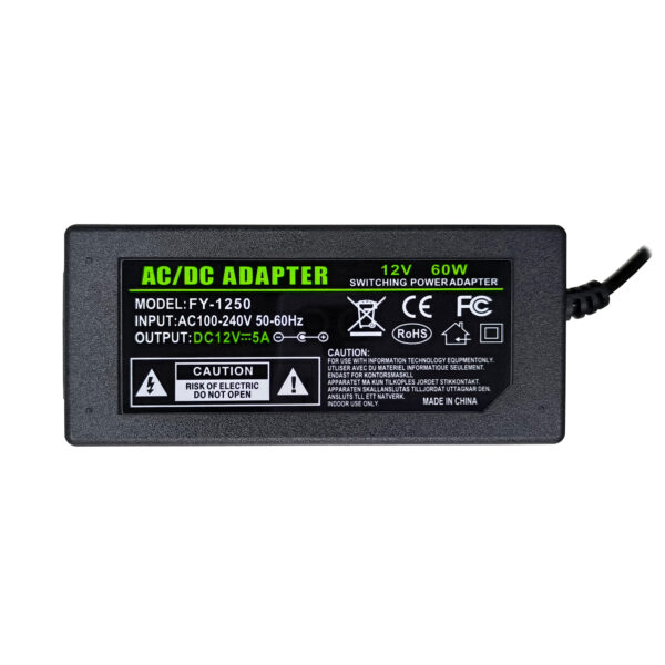 Adaptador 12v 5a Fuente De Poder Cargador